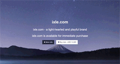 Desktop Screenshot of ixle.com